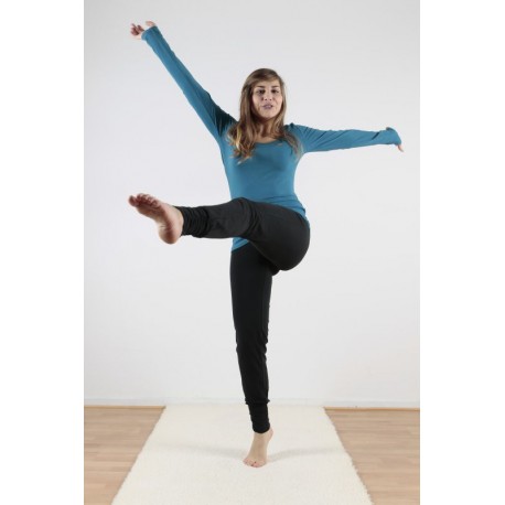 Pantalon de Yoga femme Jogg - Bio Bleu - Vêtements de yoga Femme - Coton  Bio